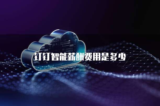 钉钉智能薪酬费用是多少