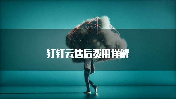 钉钉云售后费用详解