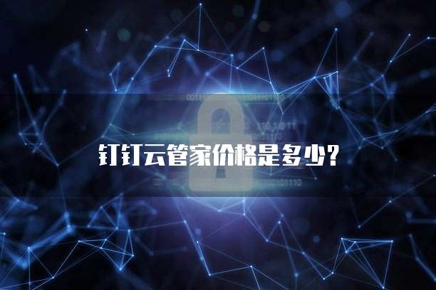 钉钉云管家价格是多少?