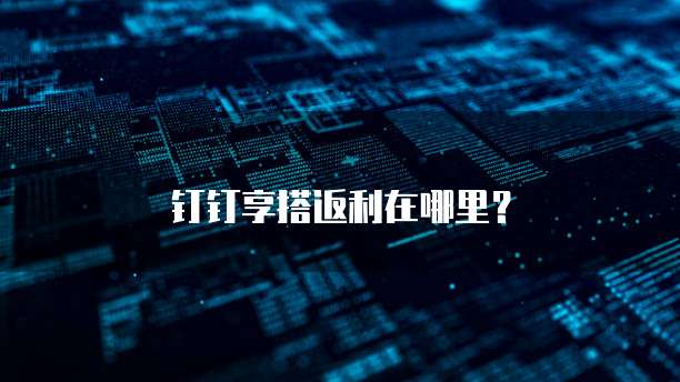 钉钉享搭返利在哪里？