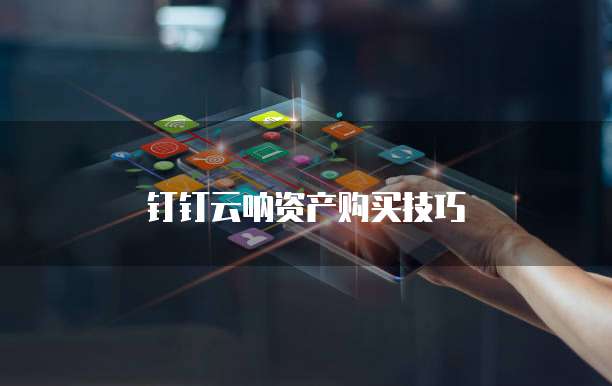 钉钉云呐资产购买技巧