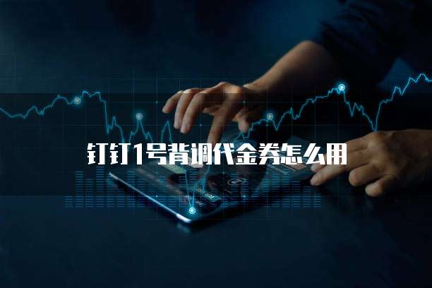 钉钉1号背调代金券怎么用