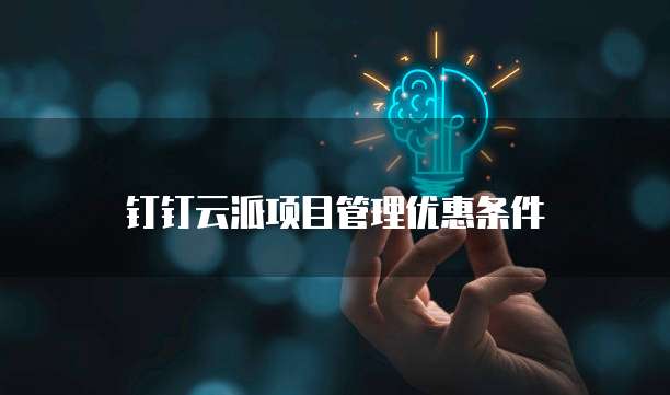 钉钉云派项目管理优惠条件