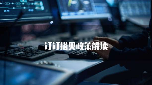 钉钉搭贝政策解读