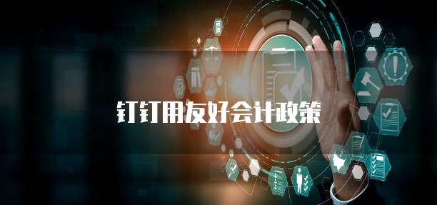 钉钉用友好会计政策