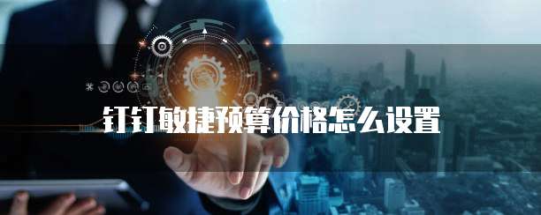 钉钉敏捷预算价格怎么设置