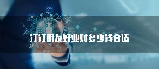 钉钉用友好业财多少钱合适