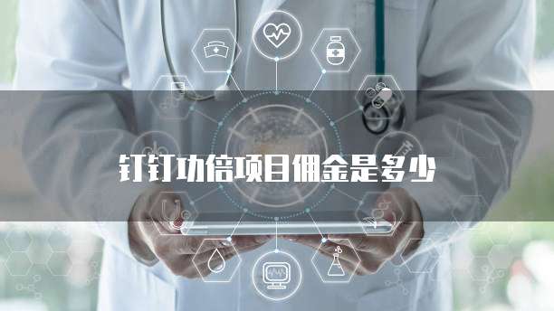 钉钉功倍项目佣金是多少