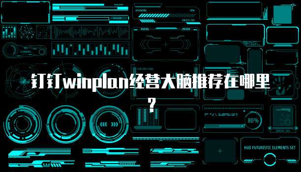 钉钉winplan经营大脑推荐在哪里？