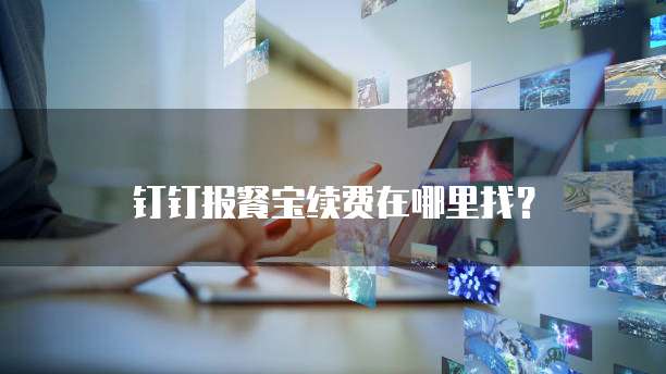钉钉报餐宝续费在哪里找?