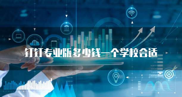 钉钉专业版多少钱一个学校合适