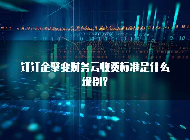 钉钉企聚变财务云收费标准是什么级别？