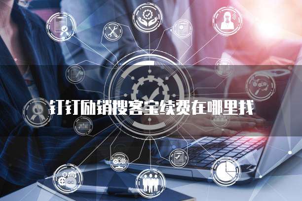 钉钉励销搜客宝续费在哪里找