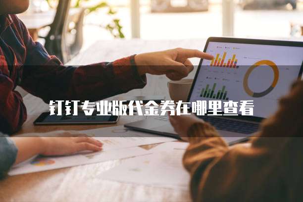 钉钉专业版代金券在哪里查看