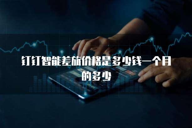 钉钉智能差旅价格是多少钱一个月的多少