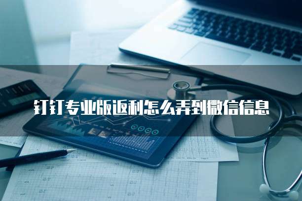 钉钉专业版返利怎么弄到微信信息