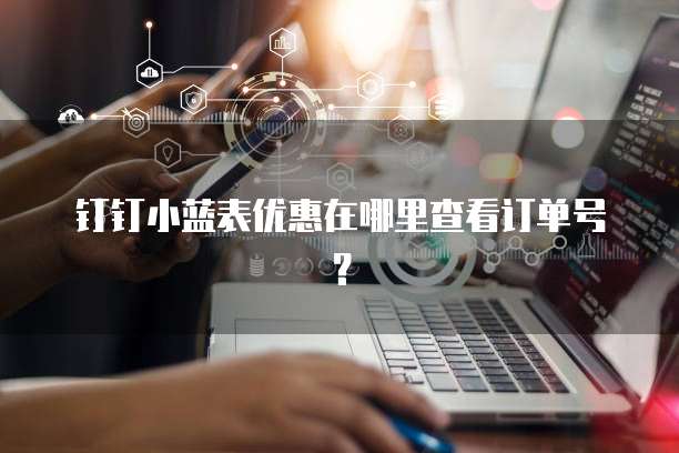 钉钉小蓝表优惠在哪里查看订单号？