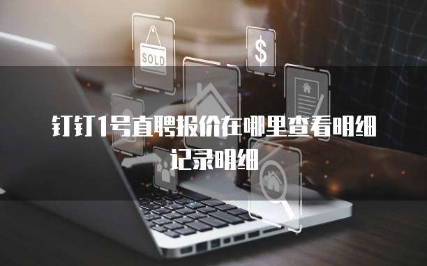 钉钉1号直聘报价在哪里查看明细记录明细