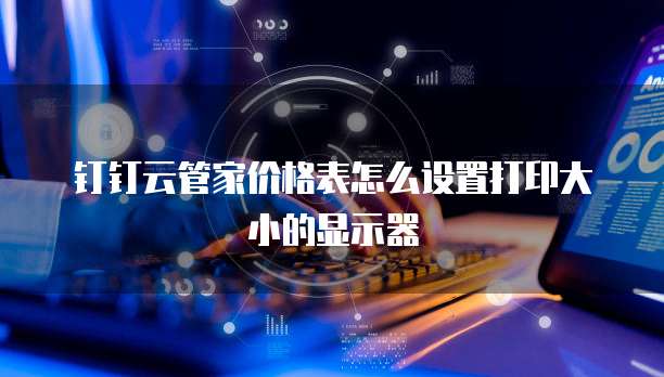 钉钉云管家价格表怎么设置打印大小的显示器