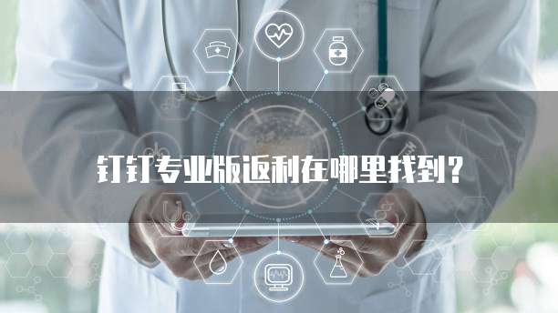 钉钉专业版返利在哪里找到?