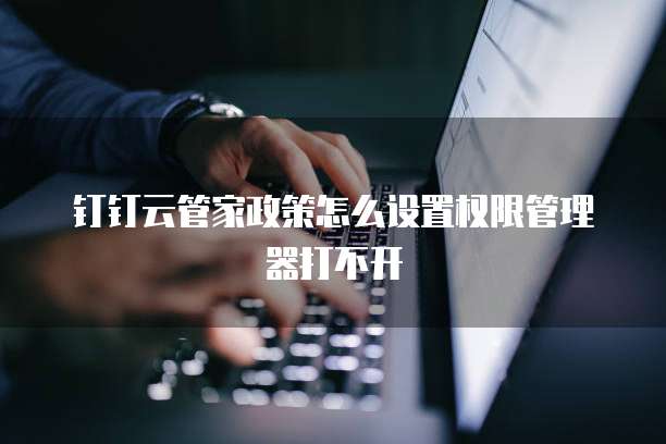 钉钉云管家政策怎么设置权限管理器打不开
