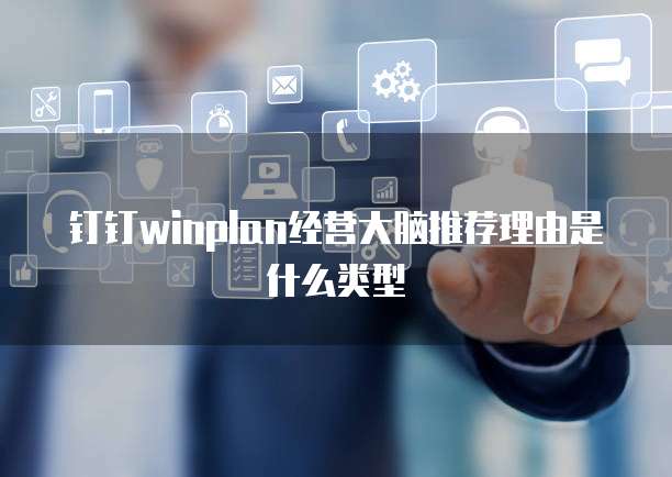 钉钉winplan经营大脑推荐理由是什么类型