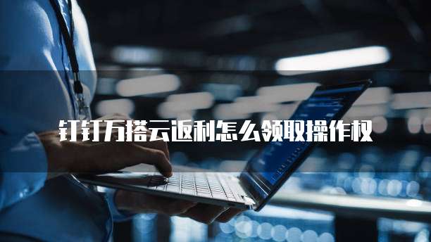 钉钉万搭云返利怎么领取操作权
