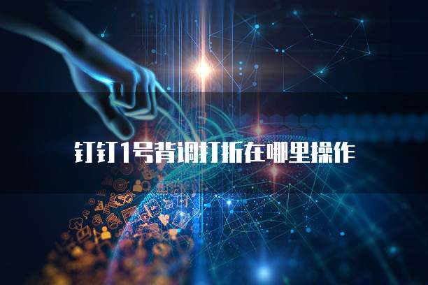 钉钉1号背调打折在哪里操作