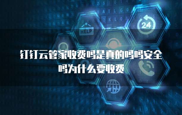 钉钉云管家收费吗是真的吗吗安全吗为什么要收费