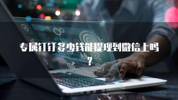 专属钉钉多少钱能提现到微信上吗?