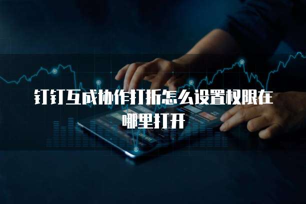 钉钉互成协作打折怎么设置权限在哪里打开