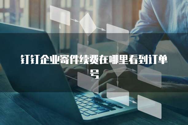 钉钉企业寄件续费在哪里看到订单号