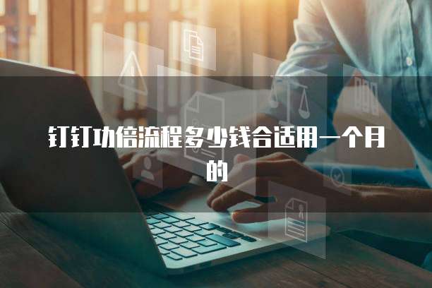 钉钉功倍流程多少钱合适用一个月的