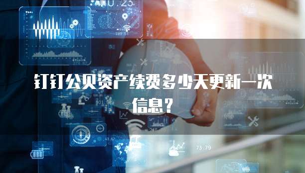 钉钉公贝资产续费多少天更新一次信息？