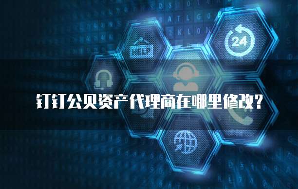 钉钉公贝资产代理商在哪里修改?