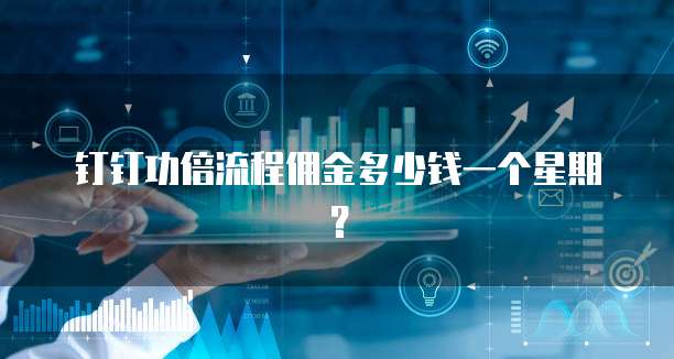 钉钉功倍流程佣金多少钱一个星期？