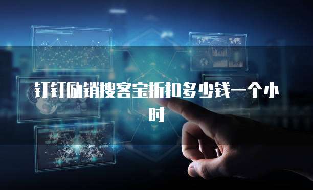 钉钉励销搜客宝折扣多少钱一个小时
