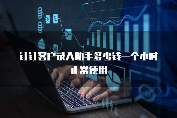 钉钉客户录入助手多少钱一个小时正常使用