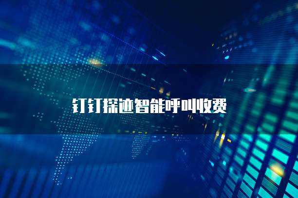钉钉探迹智能呼叫收费