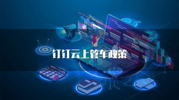 钉钉云上管车政策