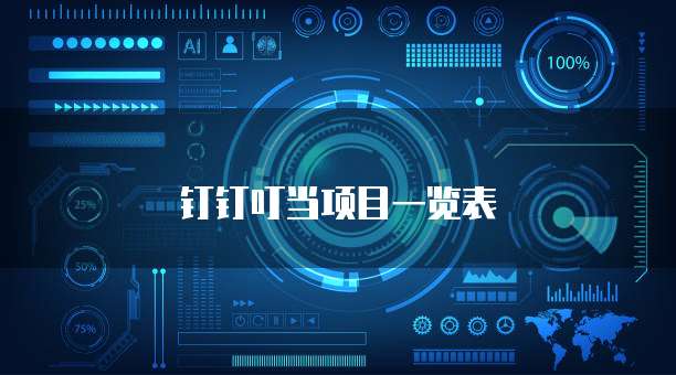钉钉叮当项目一览表