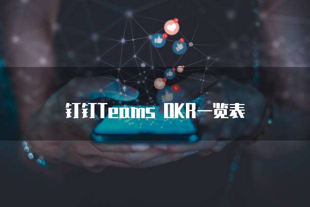 钉钉Teams OKR一览表