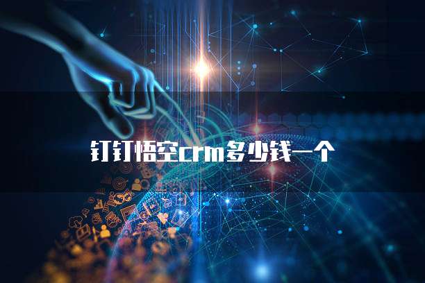 钉钉悟空crm多少钱一个