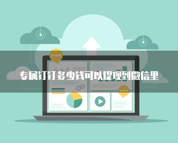 专属钉钉多少钱可以提现到微信里
