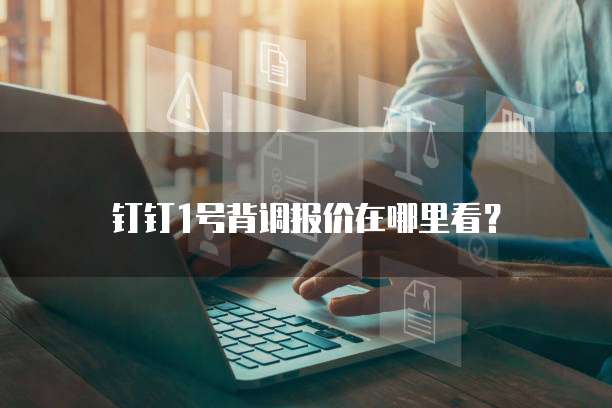 钉钉1号背调报价在哪里看?