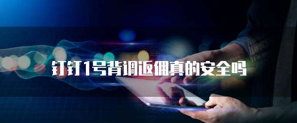 钉钉1号背调返佣真的安全吗