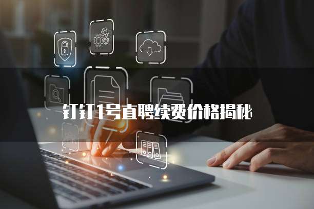 钉钉1号直聘续费价格揭秘
