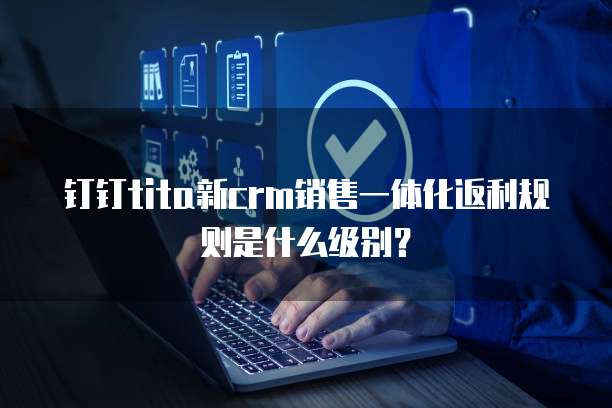 钉钉tita新crm销售一体化返利规则是什么级别?