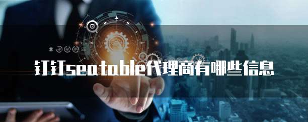 钉钉seatable代理商有哪些信息