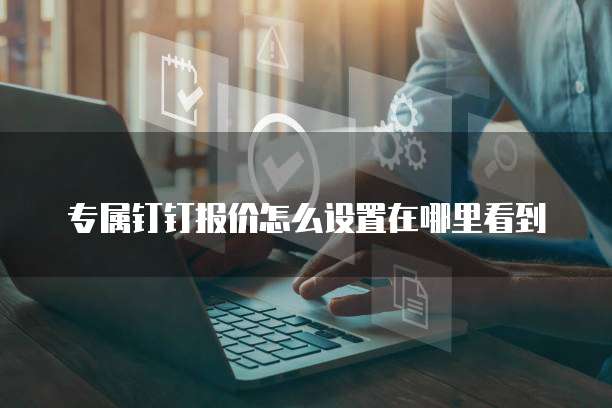 专属钉钉报价怎么设置在哪里看到